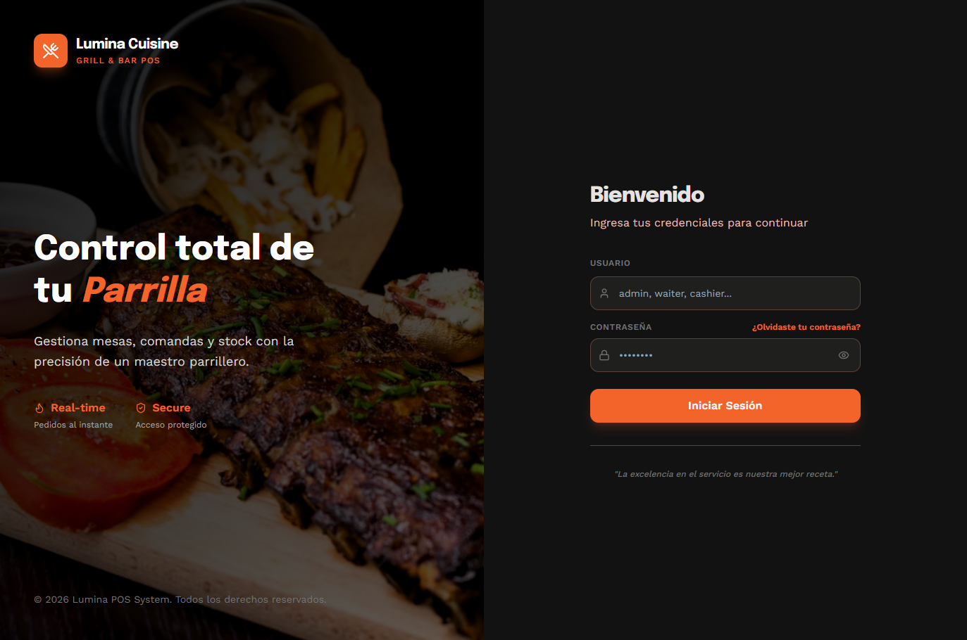 Pantalla de Login